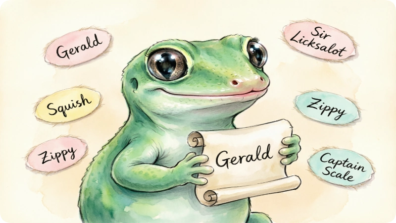 The Art of Naming a Lizard