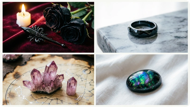 Black Gemstones by Aesthetic Category