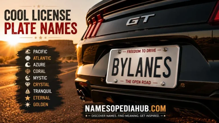 Cool License Plate Names