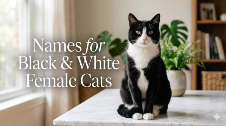Black and White Female Cat Names