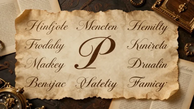 Last Names With P